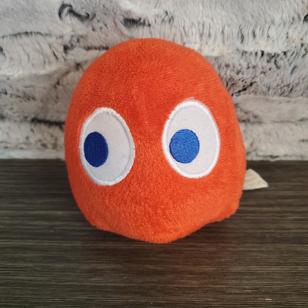 Ms PAC MAN  5" Red Ghost Plush Bandai Namco‎ Sewn Face
